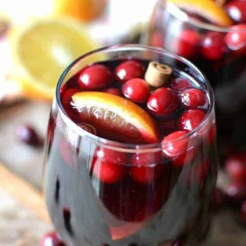 Mulled Cranberry-Orange Sangria