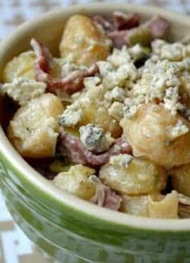 Bacon Blue Cheese Gnocchi will be your new comfort food!