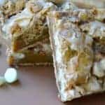 Cinnamon S'more Blondies don't need any campfire to enjoy! These chewy blondies will have you dreaming of summer