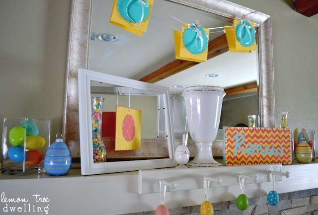 Easter Mantel Decor Lemon Tree Dwelling