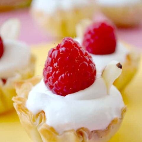 Lemon-Raspberry Phyllo Tarts