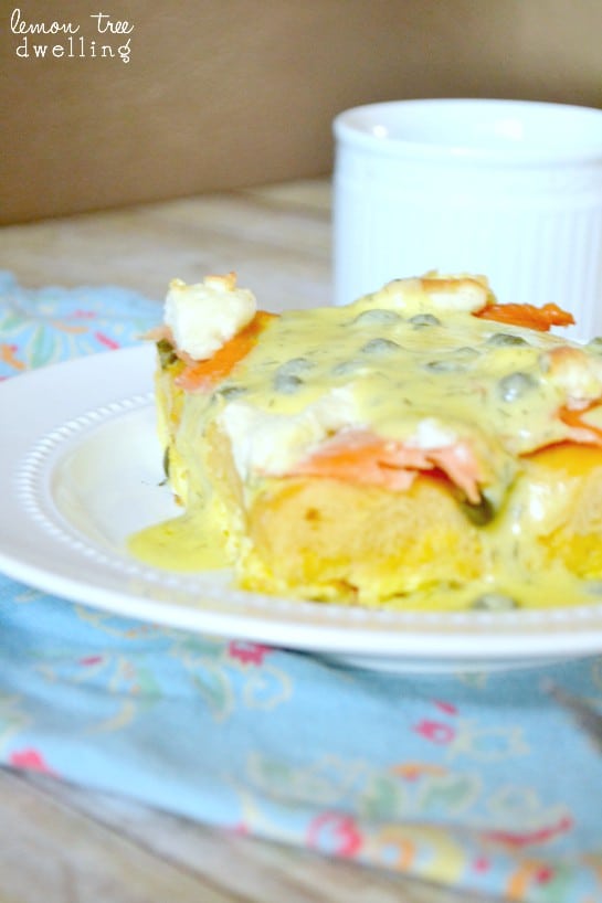 Bagels & Lox Breakfast Strata Lemon Tree Dwelling