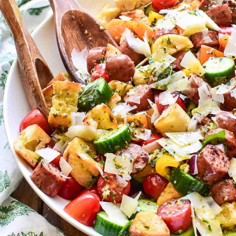 Basil Pesto Panzanella