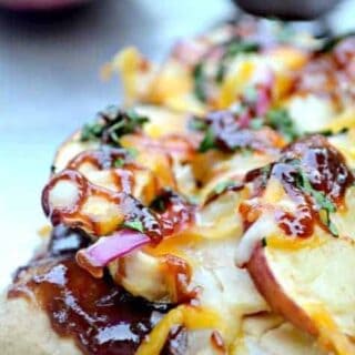 BBQ Chicken Apple Pizza