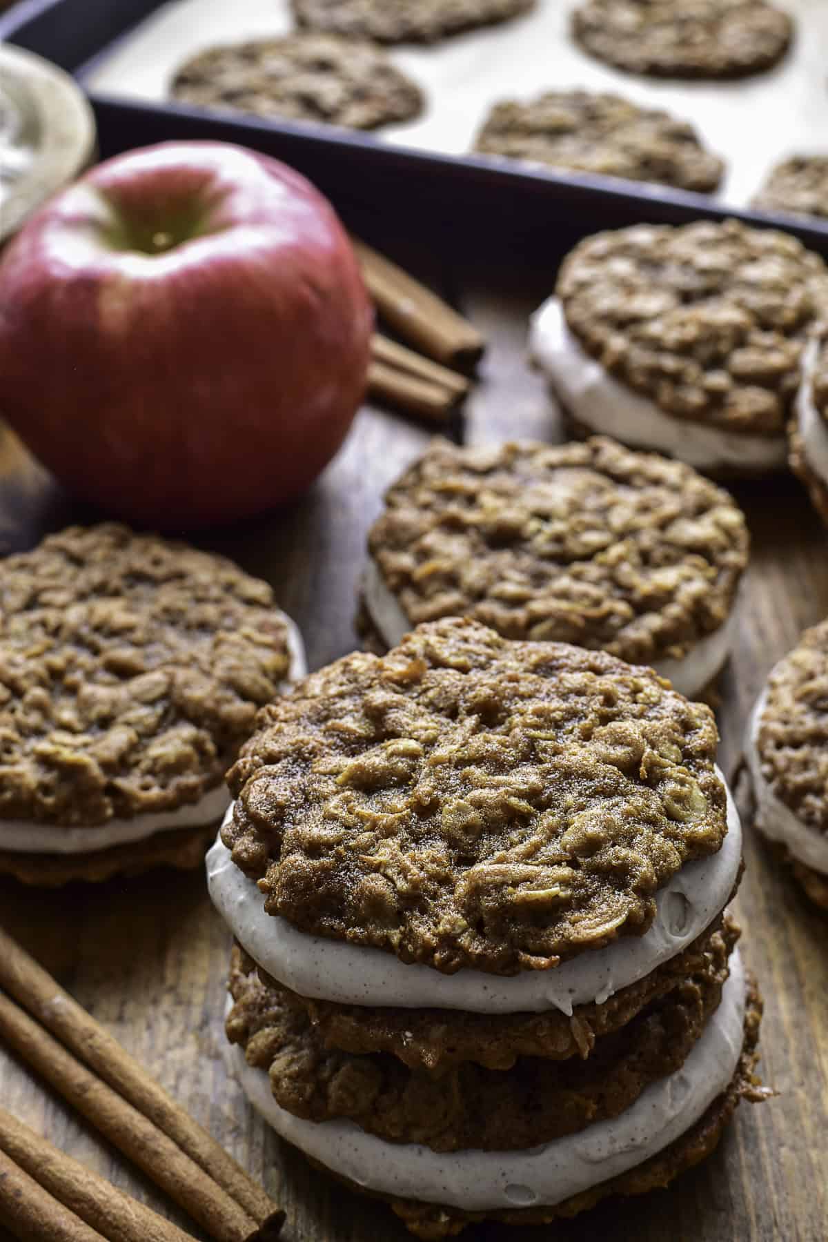 Apple & Spice Oatmeal Cream Pies