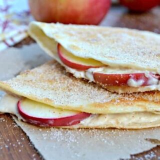 Apple Cheesecake Breakfast Quesadillas