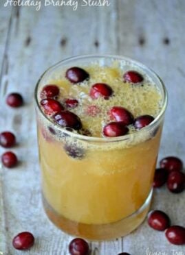 Brandy Slush will be your favorite drink this holiday season!