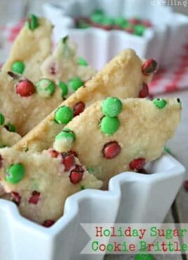 Holiday Sugar Cookie Brittle