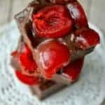 Chocolate Cherry Cordial Fudge is an easy 4-ingredient fudge that is amazing.