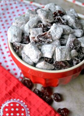 Chocolate Covered Cherry Muddy Buddies will be your new favorite treat!