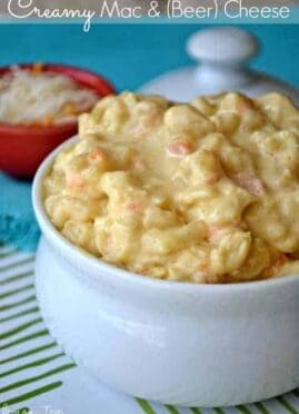 Creamy Mac and (Beer) Cheese is a grown up take on the classic kids meal.