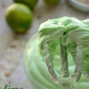 Lime Cream Cheese Frosting is a tangy and tropical buttercream, perfect for any cake!