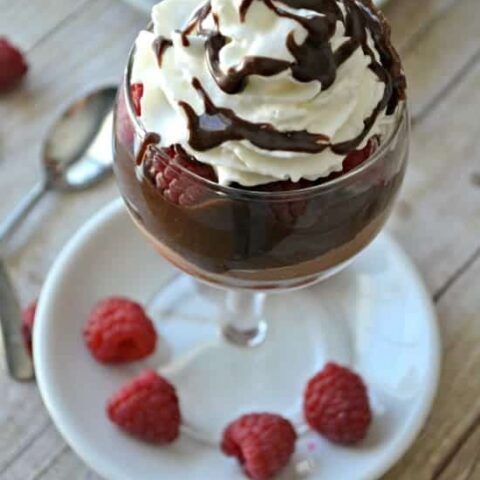 Triple Chocolate Raspberry Mousse