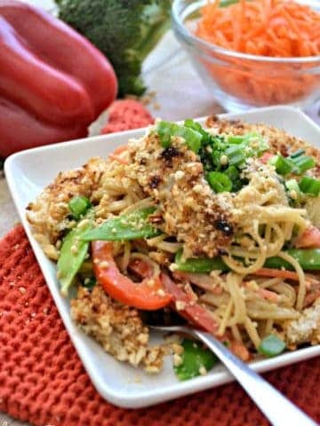 Asian Noodles with Peanut Teriyaki Sauce makes for a quick and easy dinner.
