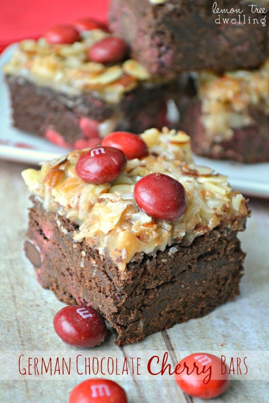 German Chocolate Cherry Bars 2b