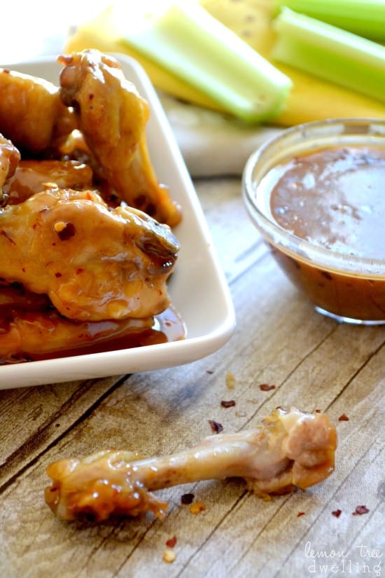 Spicy Peanut Butter & Honey Chicken Wings {Pick 'n Save Wing Madness