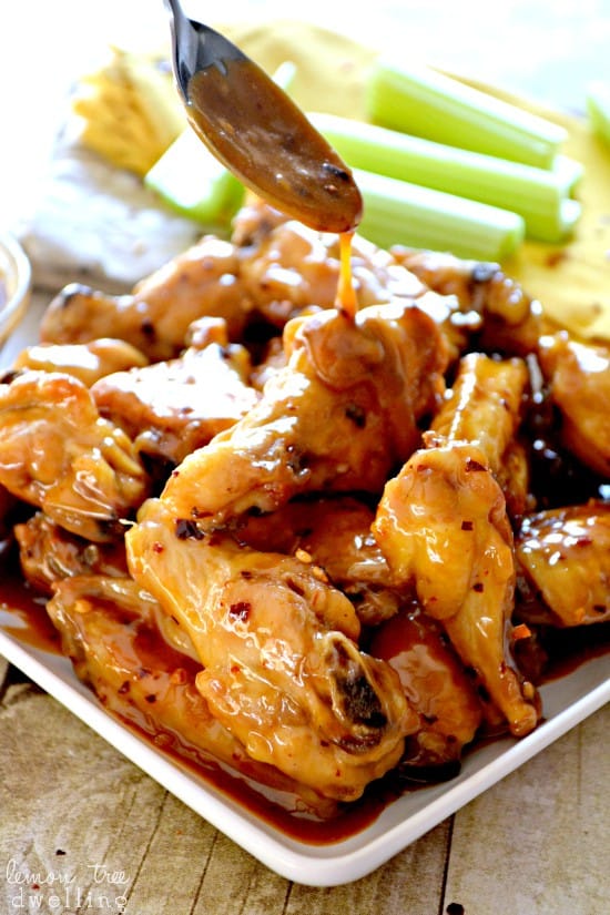 Spicy Peanut Butter & Honey Chicken Wings {Pick 'n Save Wing Madness