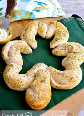 Garlic Dill Shamrock Biscuits will make your St. Patrick's Day table for festive!