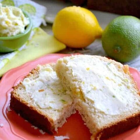 Lemon Coconut Quick Bread with Citrus Honey Butter