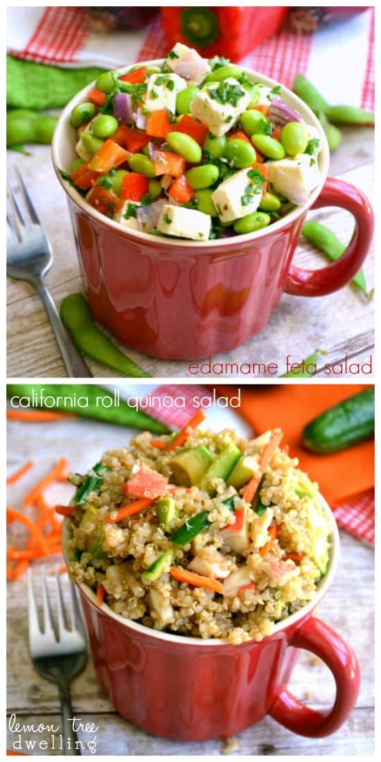 California Roll Quinoa & Edamame Feta Salad Lemon Tree Dwelling