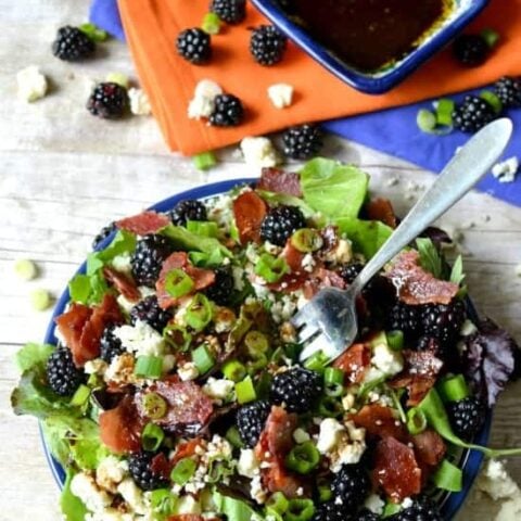 Blackberry, Bacon & Blue Cheese Salad