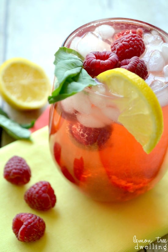 Raspberry Citrus Green Tea Cooler Lemon Tree Dwelling