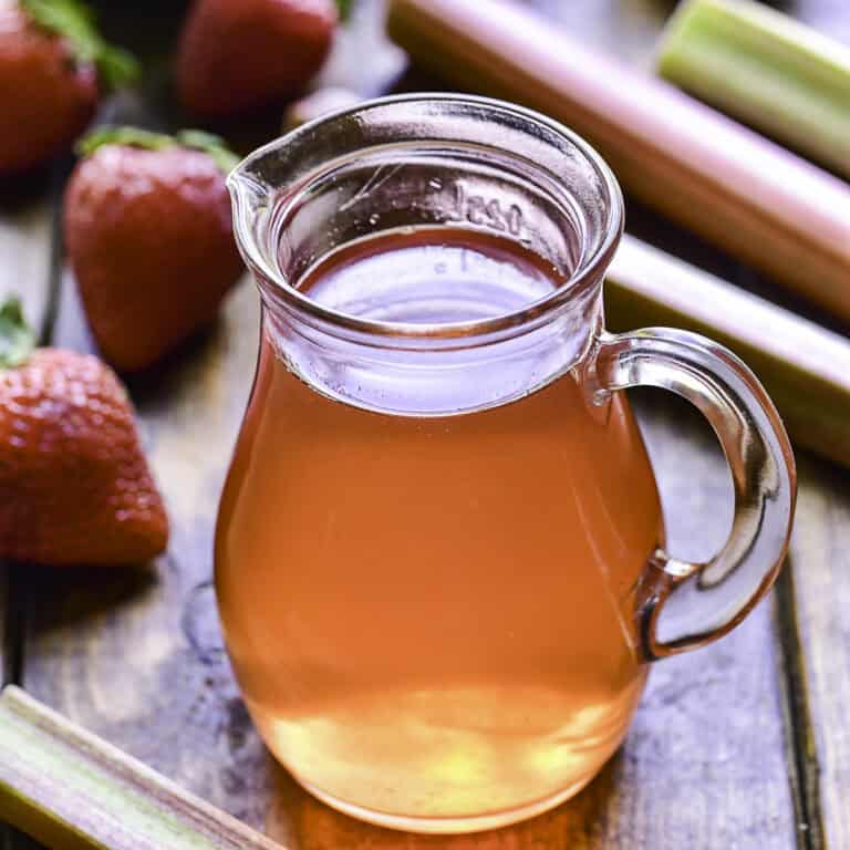 Strawberry Rhubarb Simple Syrup