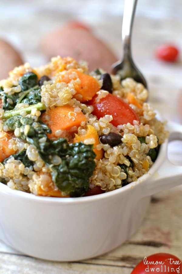 Sweet Potato Kale Quinoa Lemon Tree Dwelling