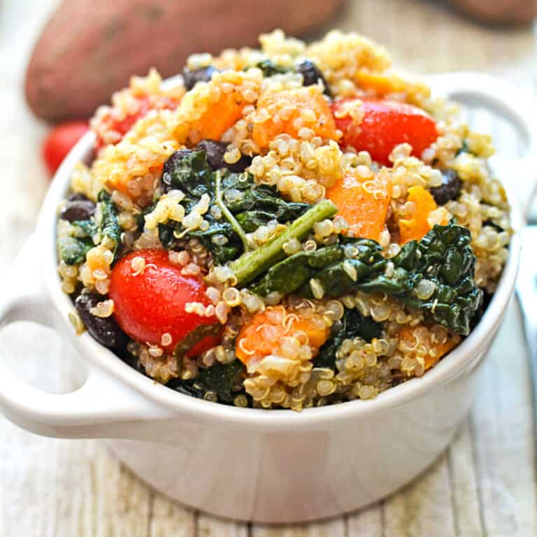 Quinoa Salad with Sweet Potato & Kale