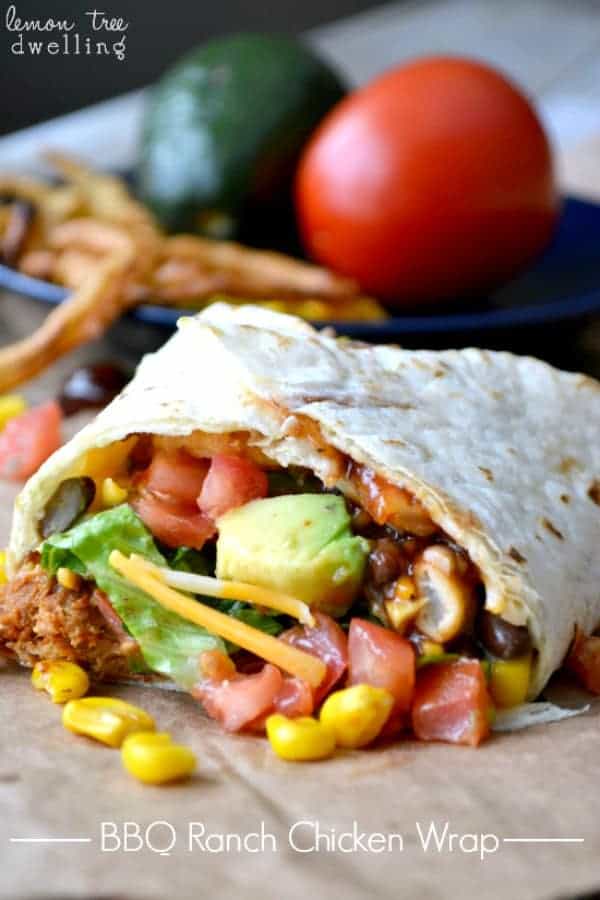 BBQ Ranch Chicken Wrap