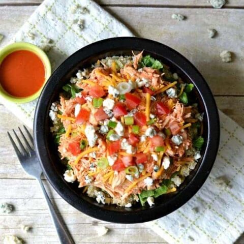 Buffalo Chicken Quinoa Bowls