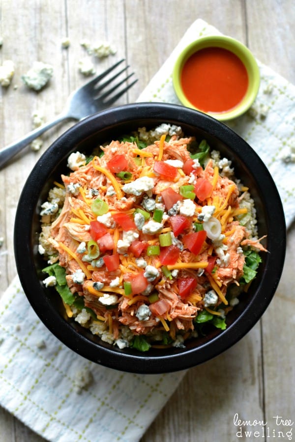 Buffalo Chicken Quinoa Bowls | Lemon Tree Dwelling