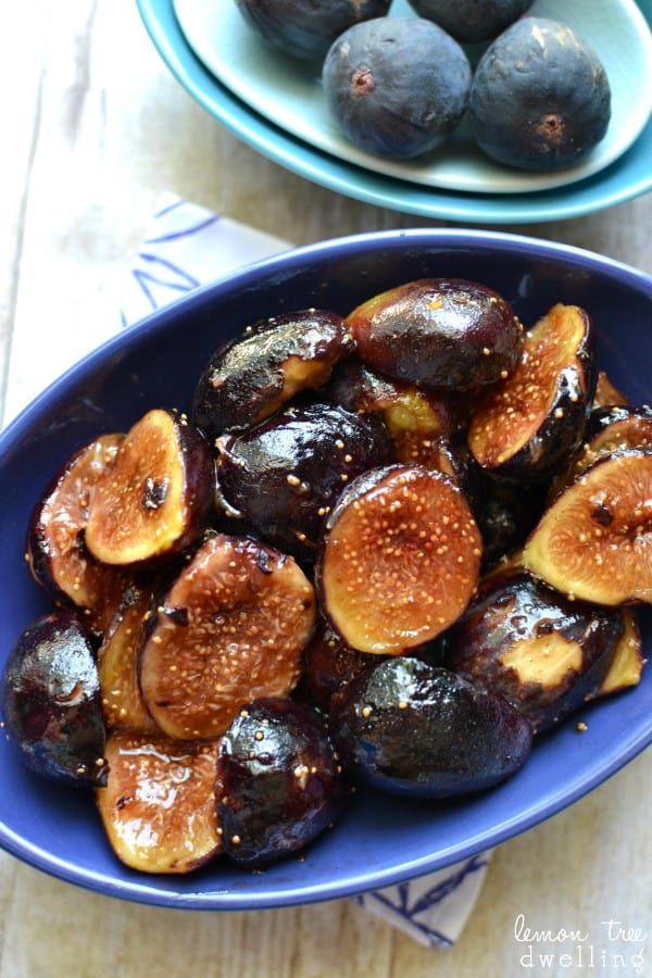 Caramelized Figs with Whipped Brown Sugar Cinnamon Cream Cheese Lemon