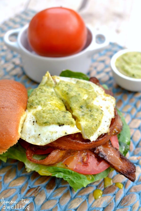 Fried Green Egg BLT Lemon Tree Dwelling
