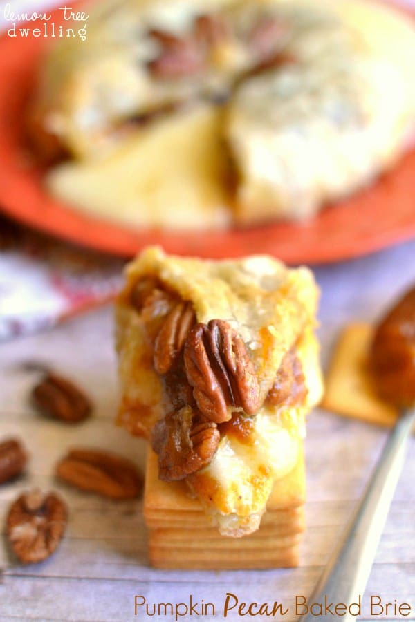 Pumpkin Pecan Baked Brie 