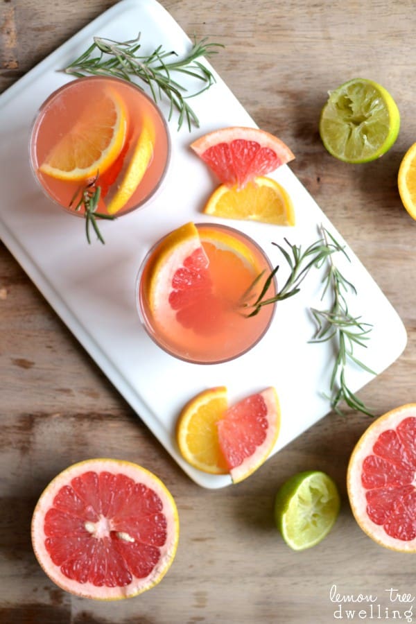 Ruby Red Rosemary Cocktail Lemon Tree Dwelling