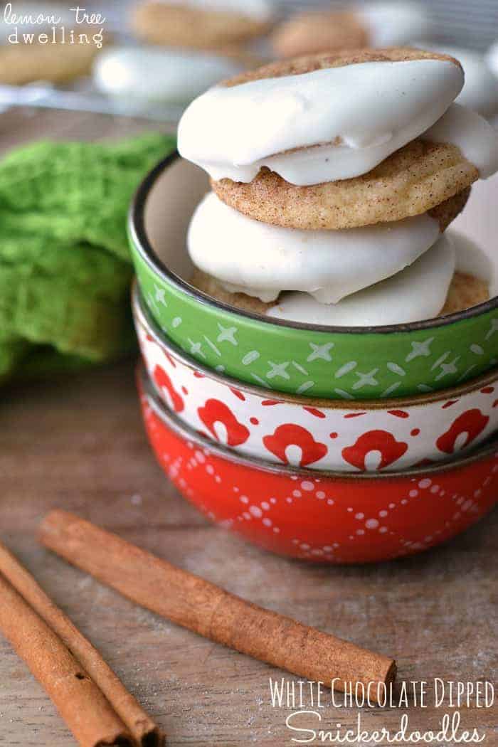 White Chocolate Snickerdoodles & 100 of the best cookie recipes for Christmas | PasstheSushi.com