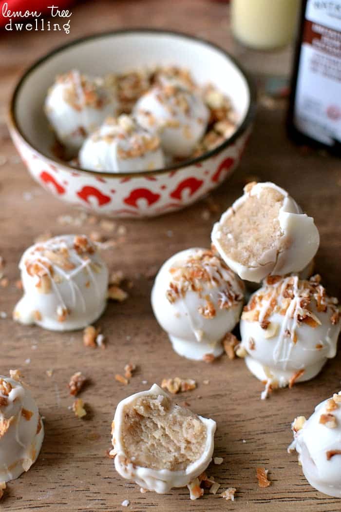 Eggnog Cookie Dough Truffles Lemon Tree Dwelling