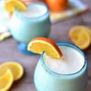 A Mimosa Smoothie combines the delicious flavors of your favorite brunch drink with creamy vanilla yogurt. This 3 ingredient breakfast smoothie is cause for celebration!