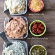 3 Ingredient Cheese Spreads will enhance your crackers and cheese snack!