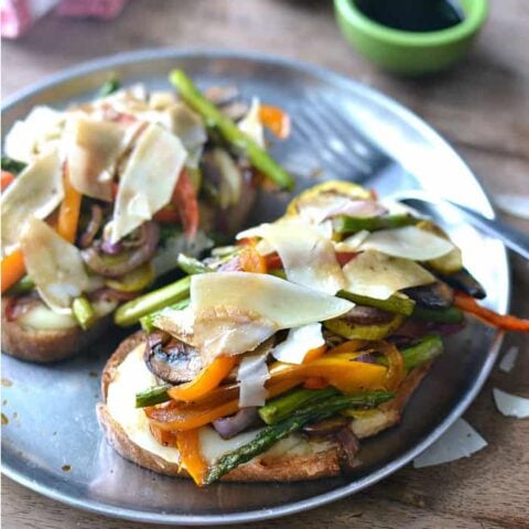 Balsamic Roasted Vegetable Grilled Cheese