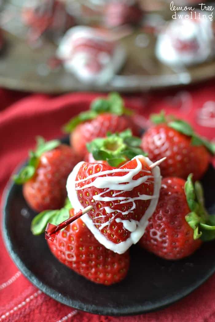 Chocolate Dipped Strawberry Hearts Lemon Tree Dwelling