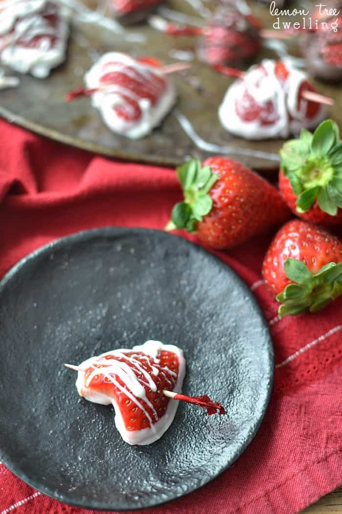 Chocolate Dipped Strawberry Hearts Lemon Tree Dwelling