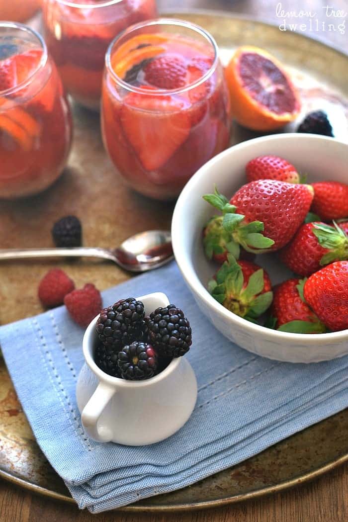 Blood Orange Sangria | Lemon Tree Dwelling