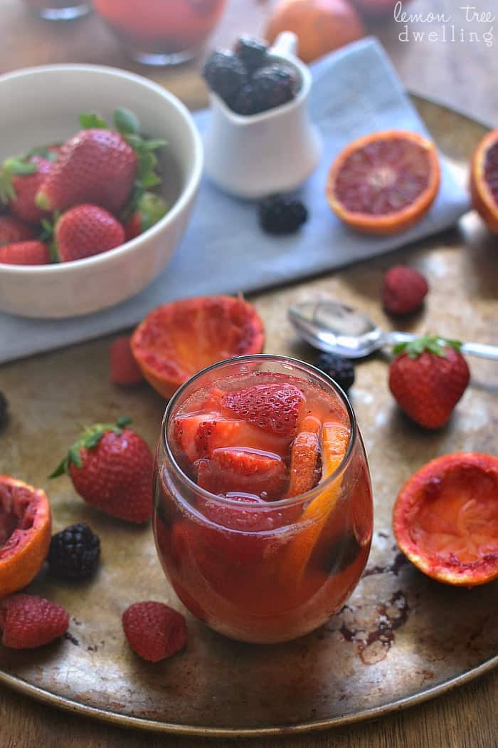 Blood Orange Sangria | Lemon Tree Dwelling