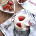 Strawberries Romanoff is a simple, elegant dessert that's perfect for Valentine's Day or date night in!