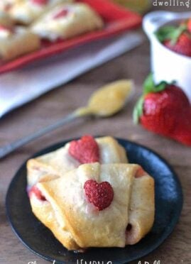 Strawberry Lemon Crescent Rolls are a great addition to your Sunday Brunch.