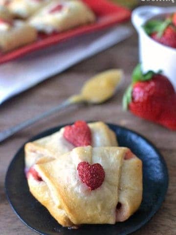 Strawberry Lemon Crescent Rolls are a great addition to your Sunday Brunch.