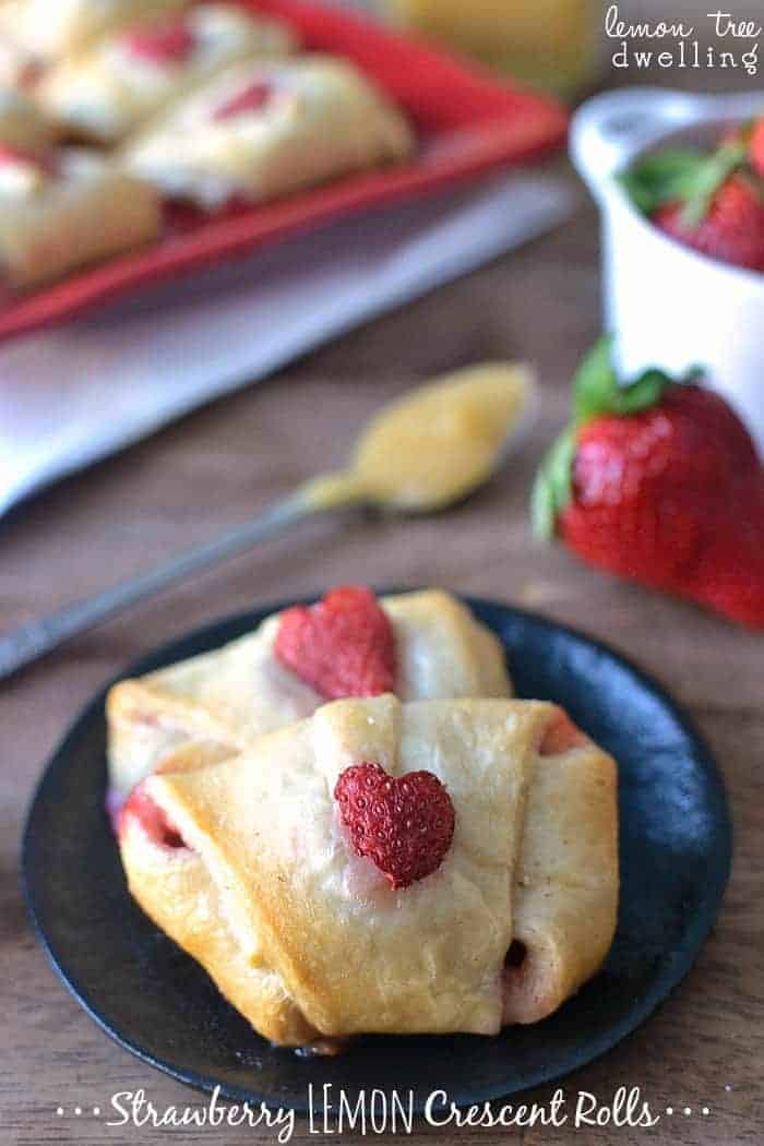 Strawberry Lemon Crescent Rolls are a great addition to your Sunday Brunch.