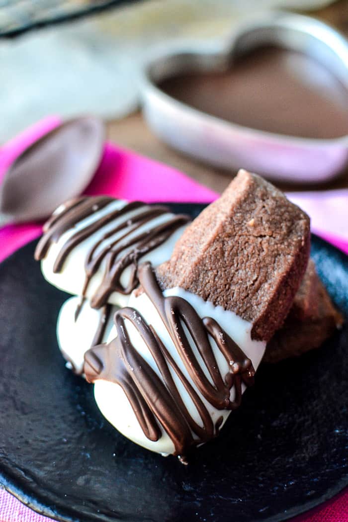 Chocolate Shortbread Cookie Dunkers